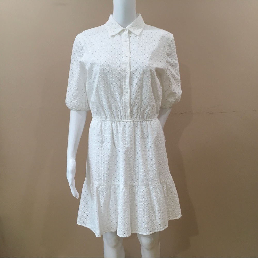 BB Dakota mini dress Cotton eyelet White